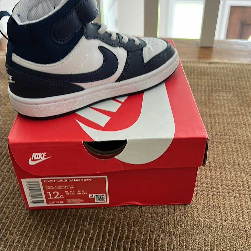 Nike Blue and White Sneakers Classic Style